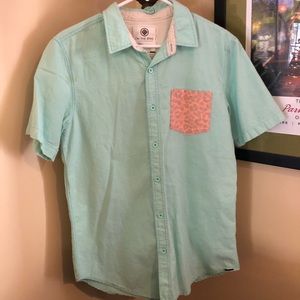 On The Byas Casual Men’s Button Down Shirt